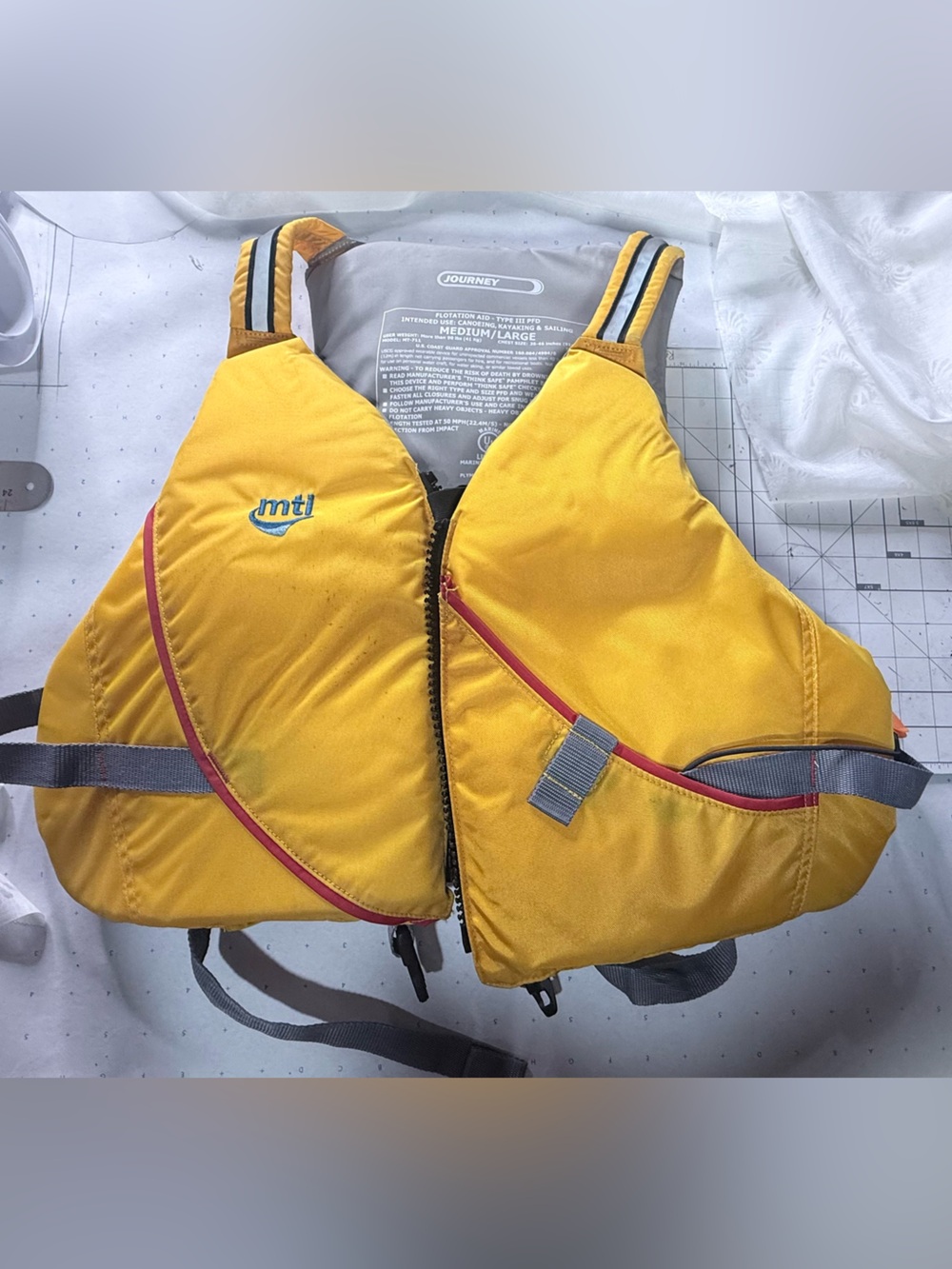 MTI Yellow Life Jacket Vest